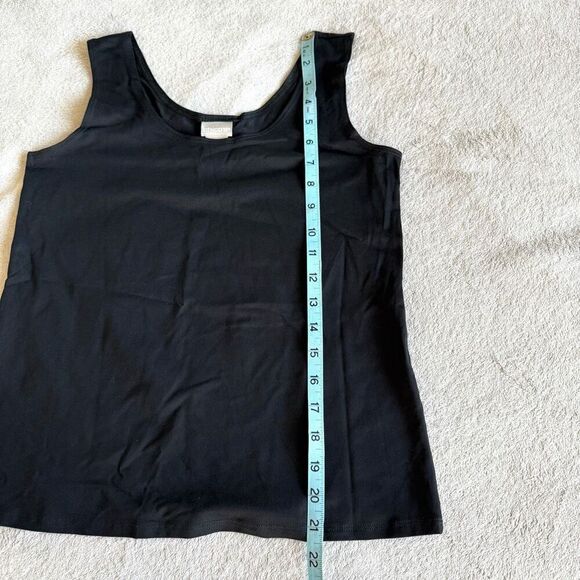 NWOT Chico’s Women’s Microfiber Black Tank Top - Picture 8 of 8